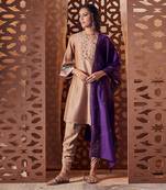 FAWN  Chanderi Kurta with salwar