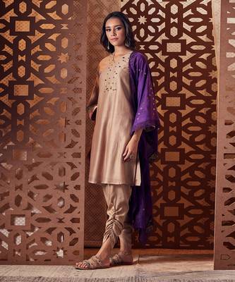 FAWN  Chanderi Kurta with salwar 2