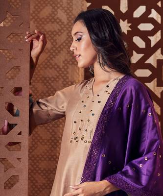FAWN  Chanderi Kurta with salwar 3