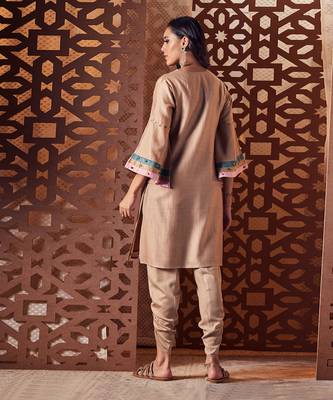 FAWN  Chanderi Kurta with salwar 4