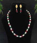 Maroon necklace-sets