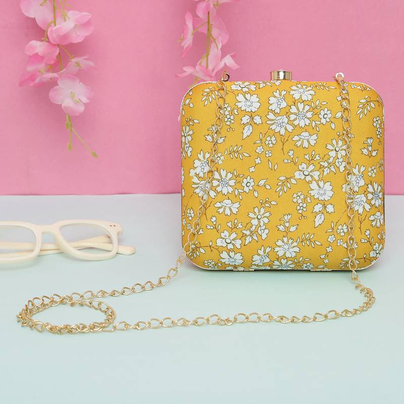 Worthy Enterprises Clutch for Womens & Girls (YELLOW)