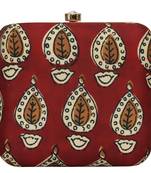Worthy Enterprises Amazing Printed Clutch for Womens & Girls (RED)