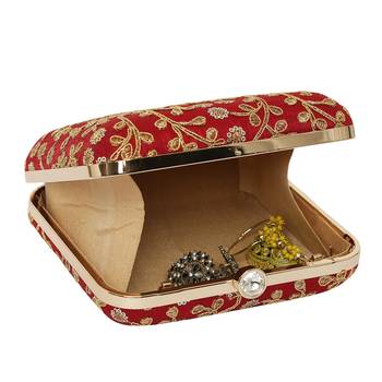 Worthyy Enterprises Embroidered Party Clutch For Women 3