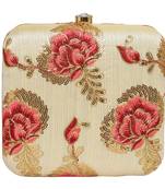 Worthyy Enterprises Embroidered Party Clutch For Women