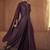 Purple embroidered georgette salwar