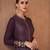 Purple embroidered georgette salwar