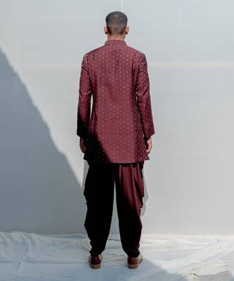 Rambler Maroon Men Kurta Set 2