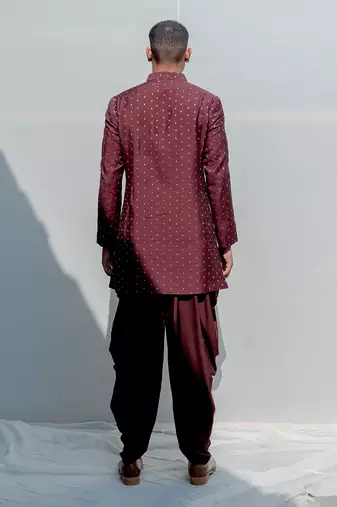 Rambler Maroon Men Kurta Set