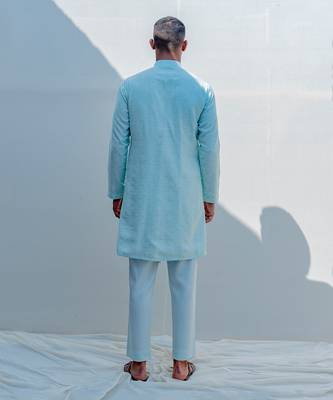 Drifter Mint Green Men Kurta 4