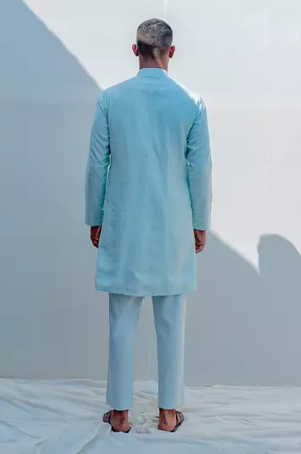 Drifter Mint Green Men Kurta