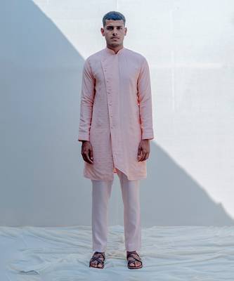 Sinti Peach Men Kurta 1