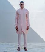 Sinti Peach Men Kurta