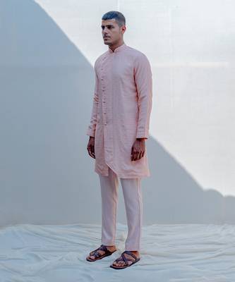 Sinti Peach Men Kurta 3