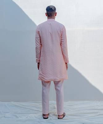 Sinti Peach Men Kurta 4