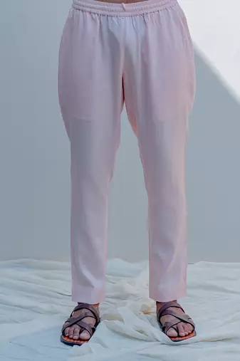 Sinti Peach Men Kurta