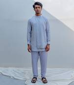 Tramp Grey Men Kurta