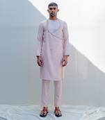 Miraj Peach Men Kurta