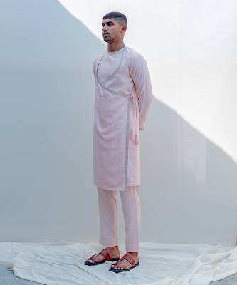 Miraj Peach Men Kurta 2