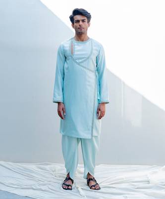 Mirajia Mint Green Men Kurta 1