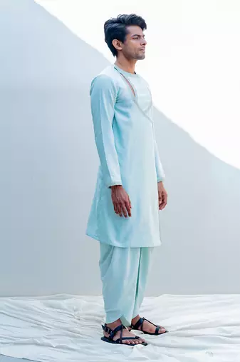 Mirajia Mint Green Men Kurta