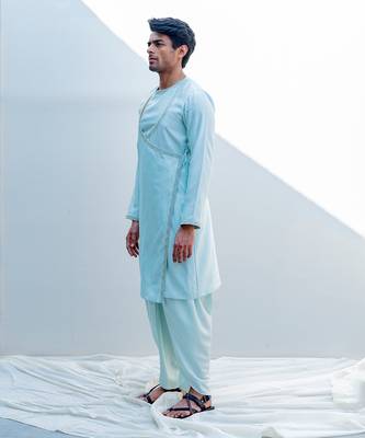 Mirajia Mint Green Men Kurta 3
