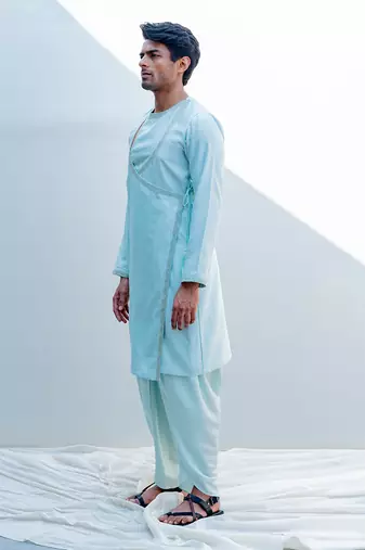 Mirajia Mint Green Men Kurta
