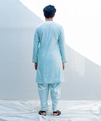 Mirajia Mint Green Men Kurta 4