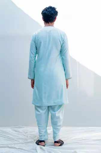 Mirajia Mint Green Men Kurta