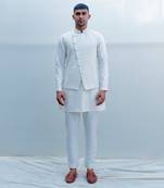 Romani Milky White Men Kurta