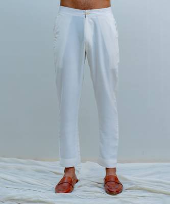 Romani Milky White Men Kurta 6