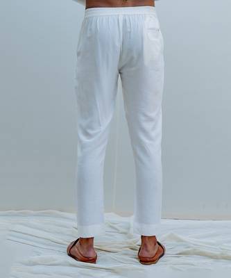 Romani Milky White Men Kurta 7