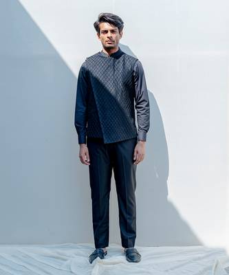 Gitano  Black Men Kurta 1