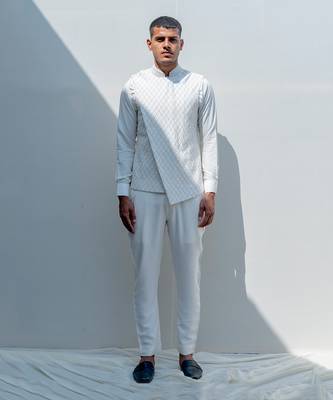 Gitano Milky White Men Kurta 1