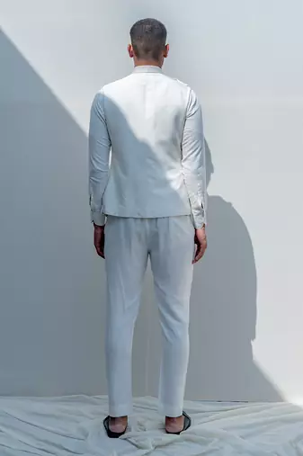 Gitano Milky White Men Kurta