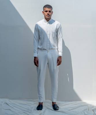 Gitano Milky White Men Kurta 5