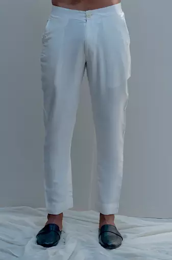Gitano Milky White Men Kurta