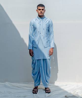 Esteem Light Blue Men Kurta 1