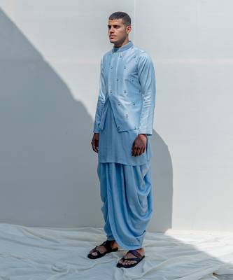 Esteem Light Blue Men Kurta 3