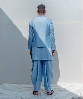 Esteem Light Blue Men Kurta 4