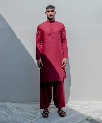Paragon Rust Men Kurta 5