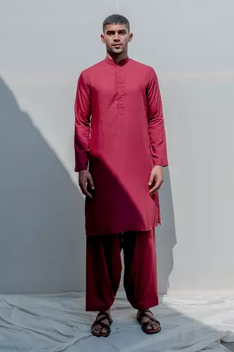 Paragon Rust Men Kurta