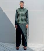 Jade Bottle Green Men Kurta