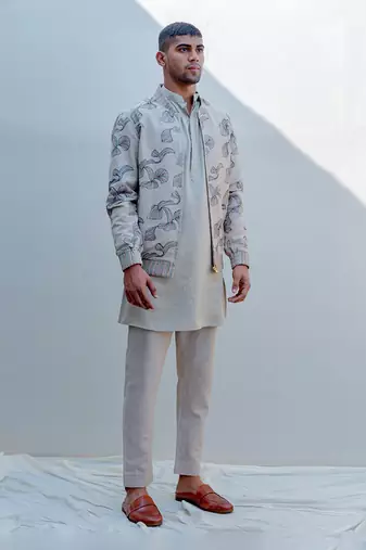 Beige Jacket set