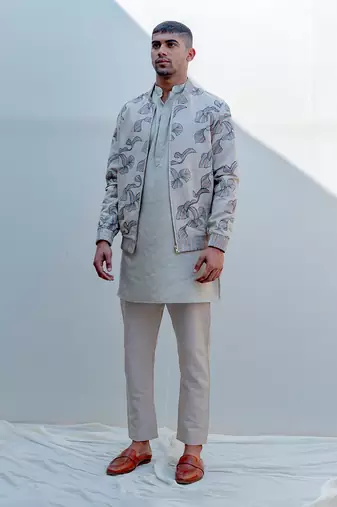 Beige Jacket set