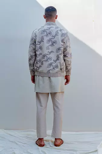 Beige Jacket set