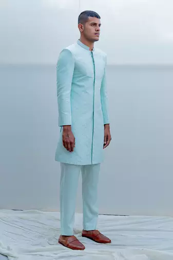 Epitome Mint Green Men Kurta
