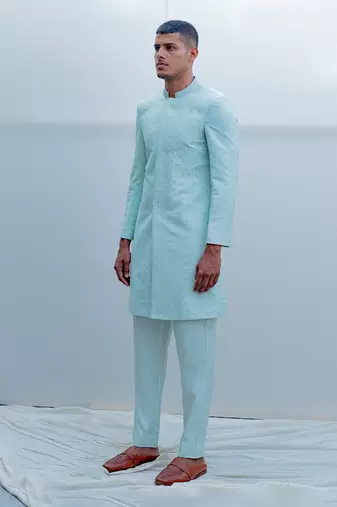 Epitome Mint Green Men Kurta