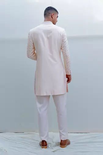 Epitome Peach Men Kurta