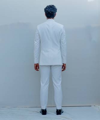 Alabaster Short Indo Western Jacket Set 4